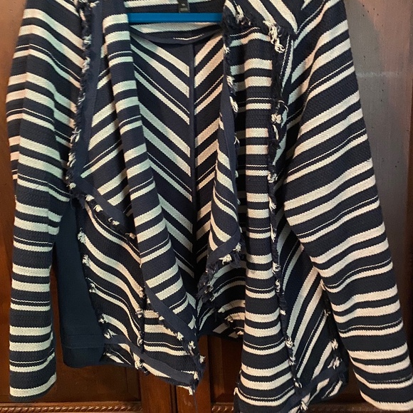 Flattering versatile Lane Bryant Navy blazer jacket 16 - Picture 4 of 4